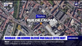 Roubaix: un homme blessé par balle vendredi soir