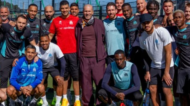 OM: Habib Beye et ses joueurs de passage chez Zinédine Zidane