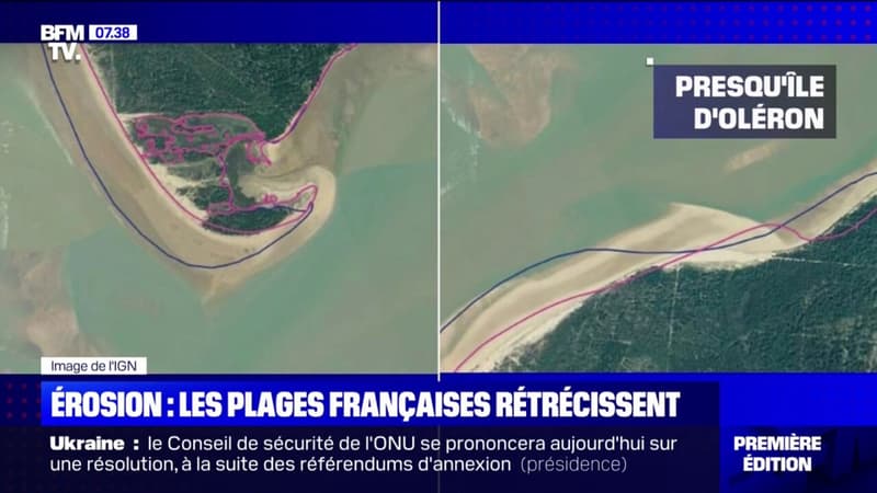 L'érosion s'accélère sur le littoral français, diminuant la taille des plages