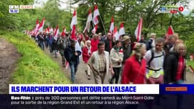 Ils marchent pour un retour de l'Alsace