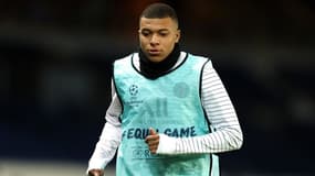 Kylian Mbappé avant le match PSG-Dortmund, au Parc de sPrinces le 11 mars 2020