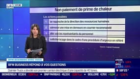 BFM Business avec vous: Mon contrat de travail stipule des primes chaleur, mais elles ne me sont pas payées, que faire ? - 19/09