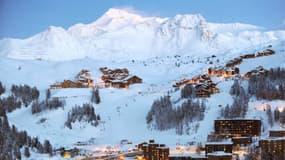Vue d'ensemble de la station de ski de La Plagne, qui ferme le 26 avril.