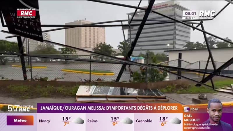 Ouragan Melissa: d'importants dégâts à déplorer en Jamaïque