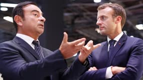 Après avoir reçu lundi soir des dirigeants du secteur, Emmanuel Macron visitait ce mercredi le Mondial de l'Auto à Paris.