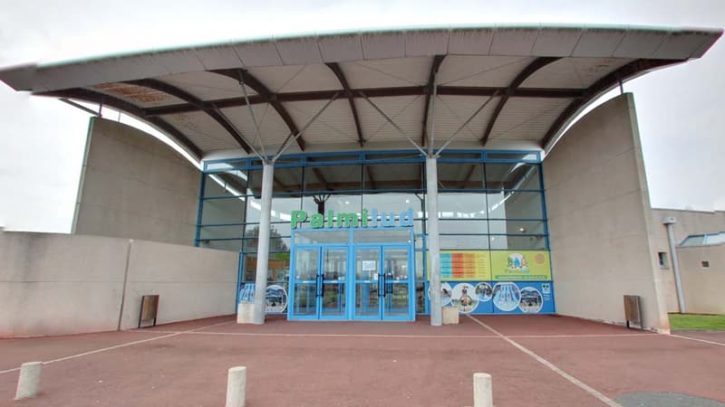 L'entrée du parc aquatique Palmilud, près de La Rochelle.