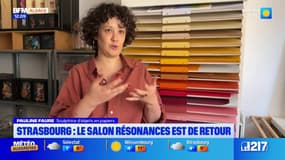 Strasbourg: une sculptrice d'objets en papiers se prépare pour le salon résonances