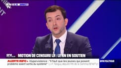 "Nous la voterons", explique Jean-Philippe Tanguy concernant la motion de censure LR