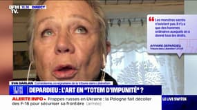 Gérard Depardieu: Eva Darlan, co-signataire de la tribune dans Libération, dénonce "un système patriarcal qui autorise les hommes à faire tout ce qu'ils veulent"