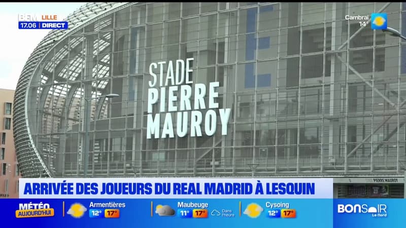 Football: les joueurs du Real Madrid sont arrivés ce mardi à Lesquin avant la rencontre face au Losc