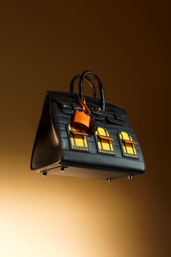 Sac Hermès Birkin Faubourg 20 en alligator noir mat vendu par Christie's.