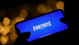 Le jeu vidéo Fortnite sur un iPhone (Image d'illustration).