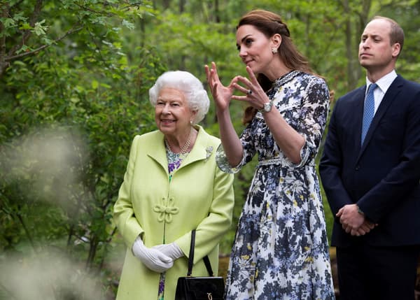 La reine et Kate Middleton en 2019