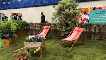 La station Miromesnil a été transformée en jardin éphémère.