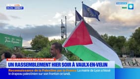 Un rassemblement hier soir à Vaulx-en-Velin