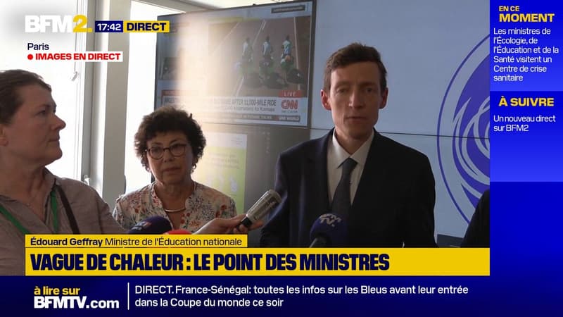 Vague de chaleur: certains examens pourraient être décalés, précise Édouard Geffray