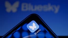Le réseau social Bluesky sur un smartphone.