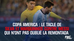 Copa America : Le tacle de Silva et Marquinhos contre Messi qui n'ont pas oublié la remontada