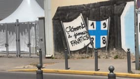 Un mur où figuraient des tags en hommage à Clément, supporter de l'OM décédé a été effacé