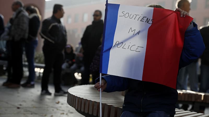 Les policiers se sont mobilisés en famille samedi à Evry.