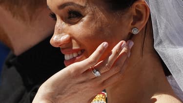 Meghan Markle, ce samedi 19 mai, lors de son mariage avec le prince Harry