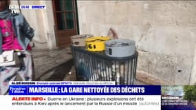 À Marseille, la gare Saint-Charles a été nettoyée des déchets 