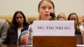 L'activiste suédoise pour le climat Greta Thunberg devant des comités parlementaires à Washington, le 18 septembre 2019