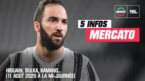 Higuain, Bulka, Kamano... Les 5 infos mercato du 11 août 2020 à la mi-journée  