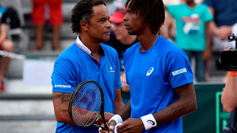 Yannick Noah et Gaël Monfils