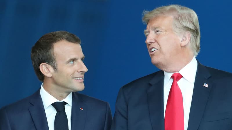 Emmanuel Macron et Donald Trump