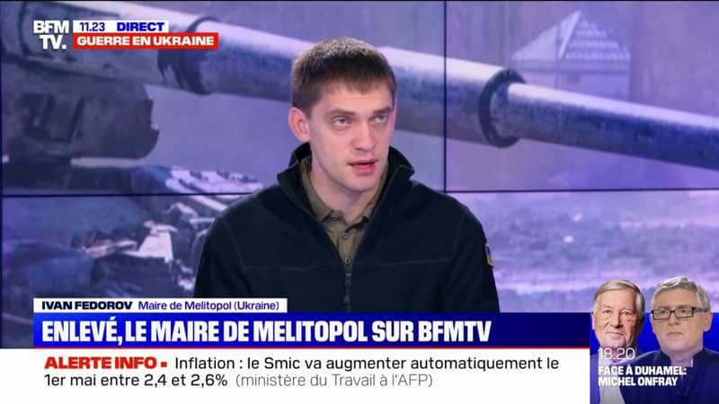 Enlevé par l'armée russe, le maire de Melitopol témoigne sur BFMTV après sa libération