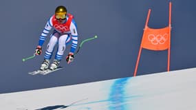 Johan Clarey lors d'un entraînement aux Jeux olympiques de Pékin, le 2 février 2022.