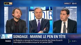 BFM Story: Présidentielle 2017: Marine Le Pen arriverait en tête au premier tour selon un sondage – 29/01