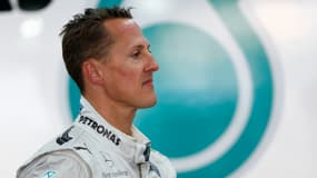 Michael Schumacher avec Mercedes, à Yeongam le 12 octobre 2012