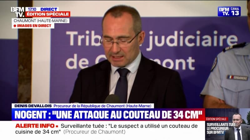 Surveillante tuée à Nogent: le procureur de la République de Chaumont évoque un collégien sociable et bon élève issu d'une famille unie et insérée professionnellement