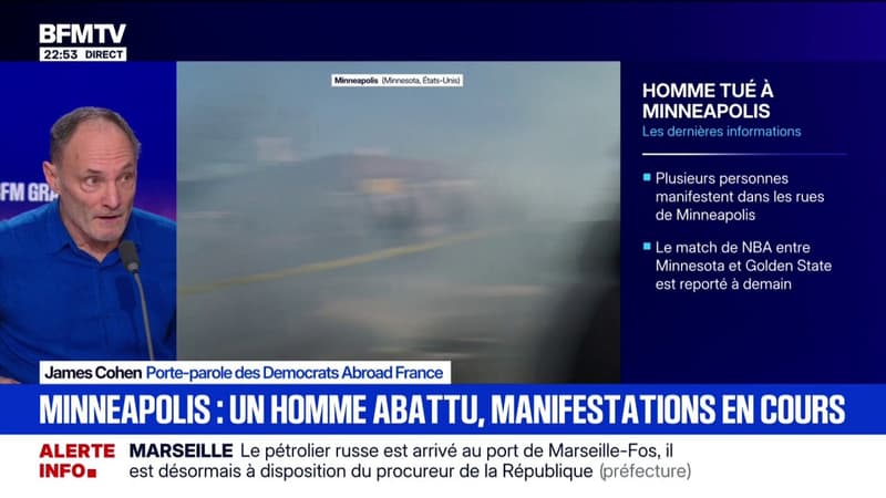 Homme abattu par l'ICE à Minneapolis: "On est en colère", déclare James Cohen, porte-parole des Democrats Abroad France