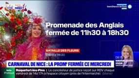 Carnaval de Nice: la promenade des Anglais fermée en raison de la bataille de fleurs