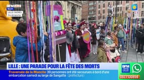 Lille: une parade pour la Fête des morts