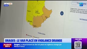 Orages: le Var placé en vigilance orange dès mercredi