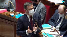 Olivier Véran à l'Assemblée nationale le 23 mars 2021 