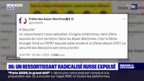 Alpes-Maritimes: un ressortissant russe radicalisé expulsé