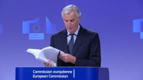 Michel Barnier présente le projet d'accord sur le Brexit