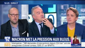Emmanuel Macron met la pression aux Bleus