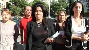 La candidate Samia Ghali est arrivée en tête du premier tour de la primaire PS à Marseille, le 13 octobre 2013
