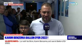 "Une explosion de joie": l'entraîneur de Bron raconte l'annonce de l'attribution du Ballon d'Or à Benzema