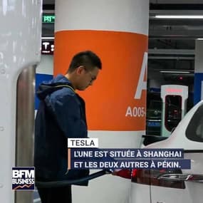 Pourquoi Tesla installe en Chine des stations géantes de recharge électrique