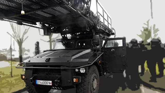 Ce véhicule d'assaut produit à la demande par Renault Trucks coûte 300.000 euros