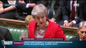 Theresa May aphone et épuisée: les députés britanniques rejettent de nouveau l'accord sur le Brexit 