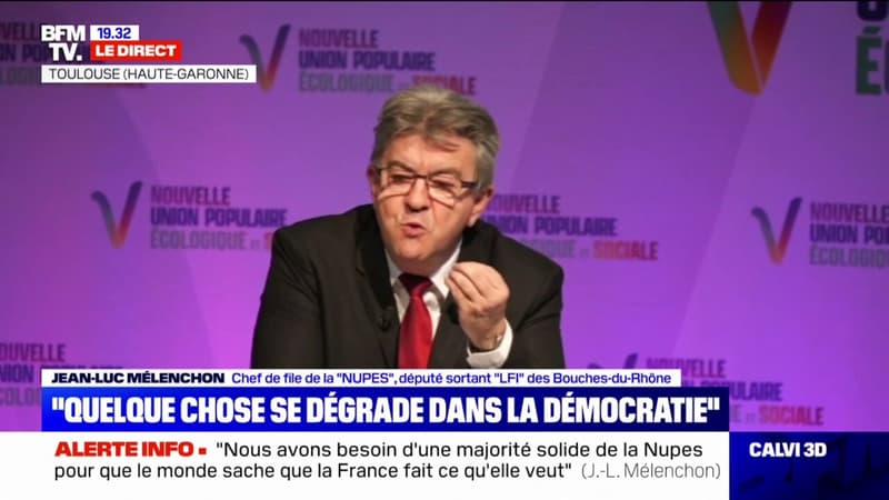 Jean-Luc Mélenchon, s'adresse à Emmanuel Macron sur sa promesse de baisser les impôts: 