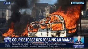 Au Mans, de violents affrontements avec les forces de l'ordre lors d'une manifestation de forains